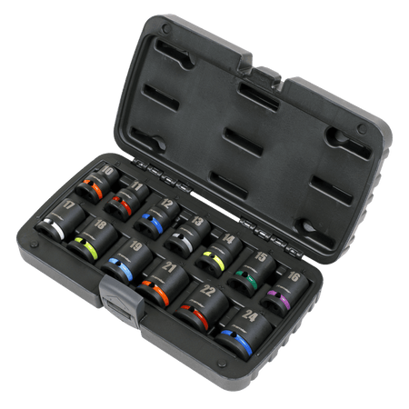 Sealey Impact Socket Set 13pc 1/2"Sq Drive Metric Model No- AK5617M