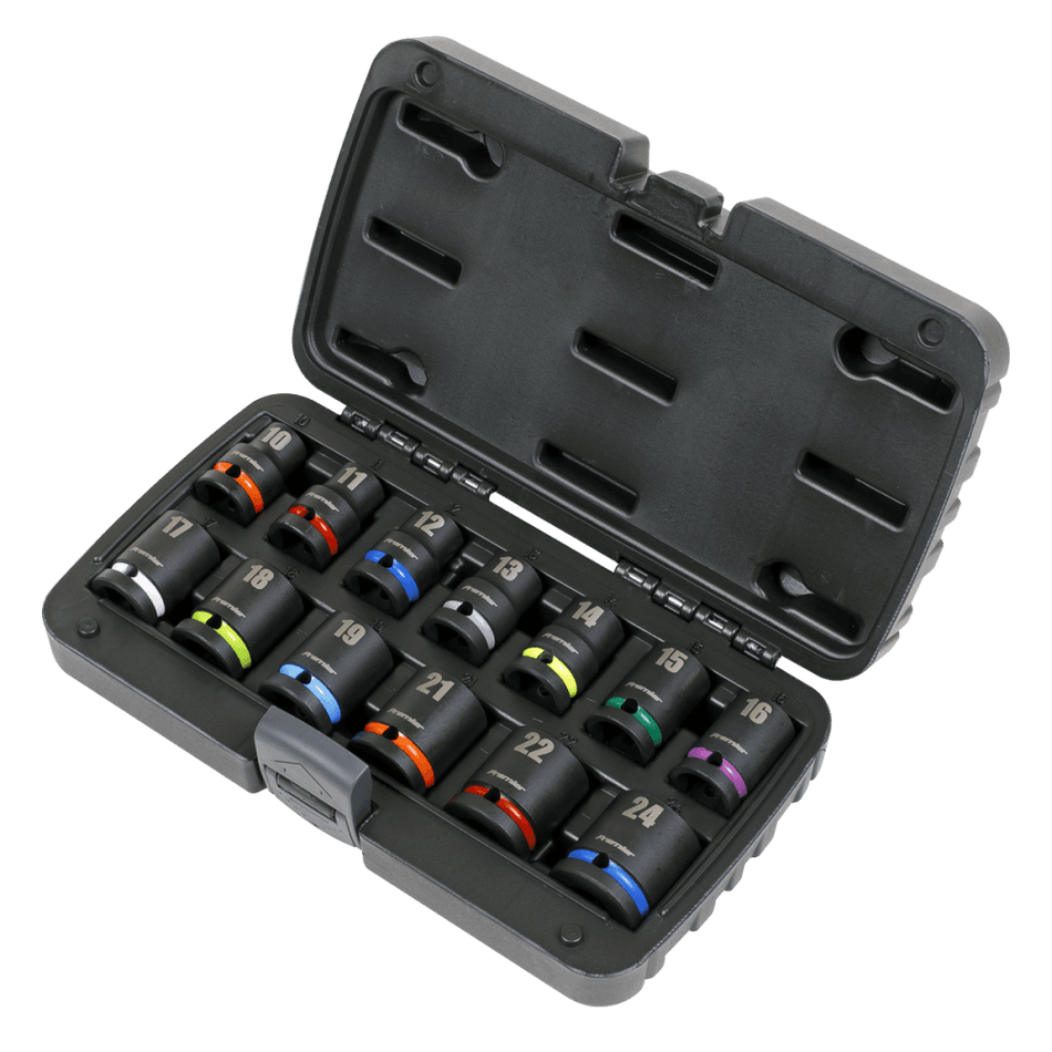 Sealey Impact Socket Set 13pc 1/2"Sq Drive Metric Model No- AK5617M