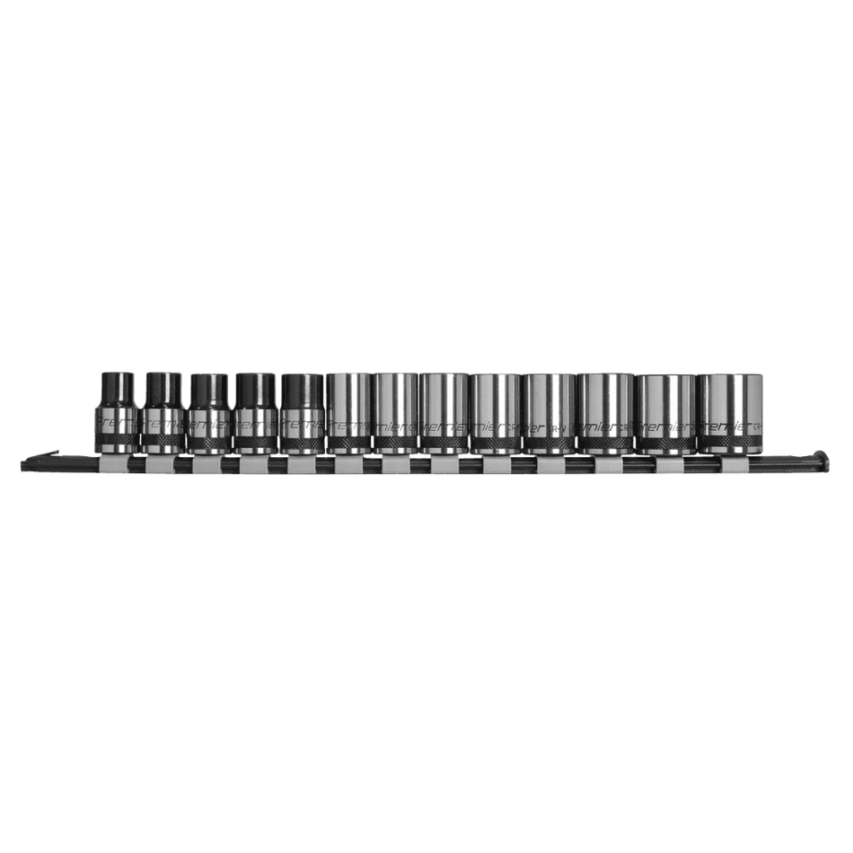 Sealey Socket Set 13pc 1/2"Sq Drive Metric - Black Series Model No- AK7994