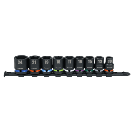 Sealey Impact Socket Set 9pc 1/2"Sq Drive Metric Model No- AK5618M