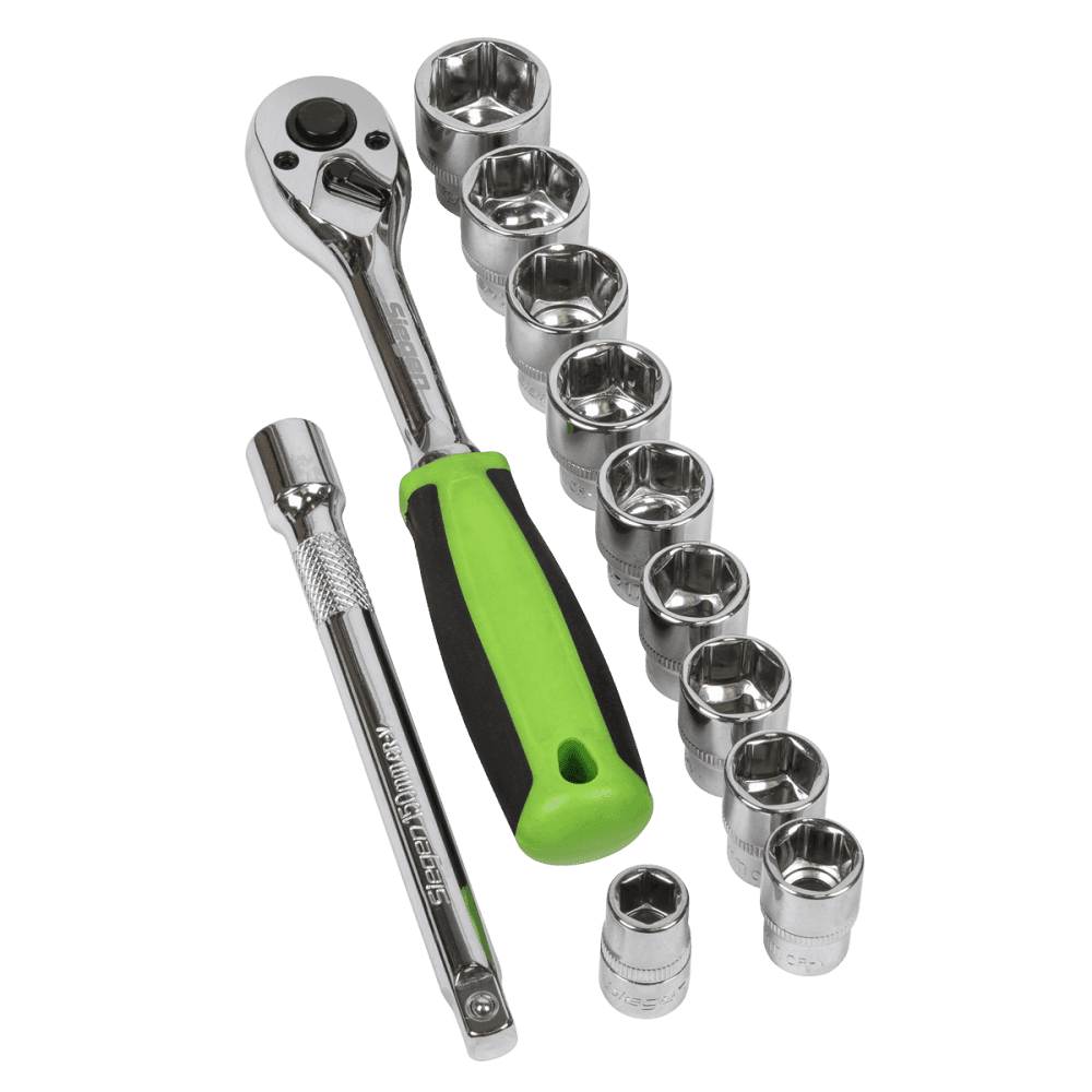 Sealey Socket Set 12pc 1/2"Sq Drive WallDrive Metric Model No- S01244