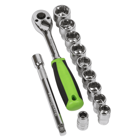 Sealey Socket Set 12pc 1/2"Sq Drive WallDrive Metric Model No- S01244