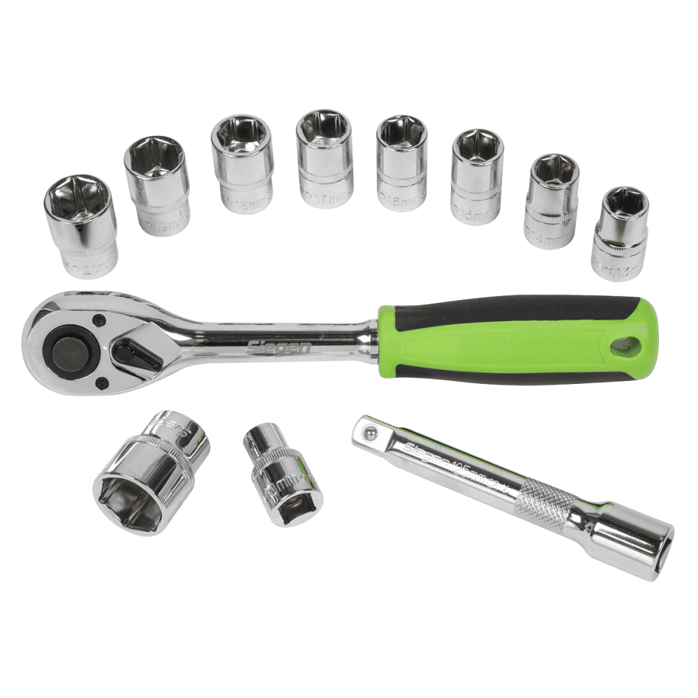Sealey Socket Set 12pc 1/2"Sq Drive WallDrive Metric Model No- S01244