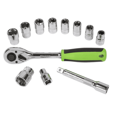 Sealey Socket Set 12pc 1/2"Sq Drive WallDrive Metric Model No- S01244