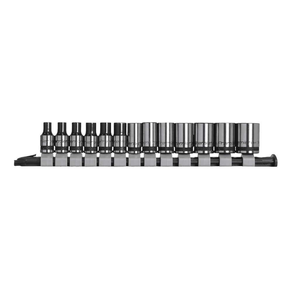 Sealey Socket Set 13pc 1/4"Sq Drive Metric - Black Series Model No- AK7990