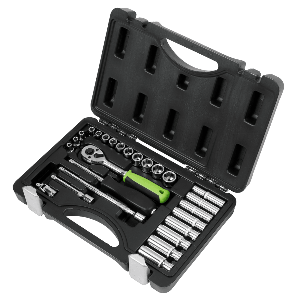 Sealey Socket Set 26pc 1/4"Sq Drive Metric Model No- S01234