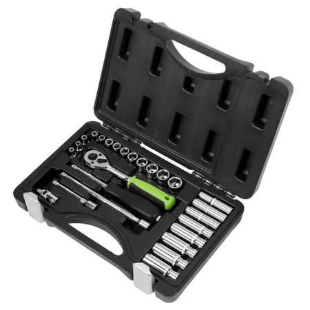 Sealey Socket Set 26pc 1/4"Sq Drive Metric Model No- S01234