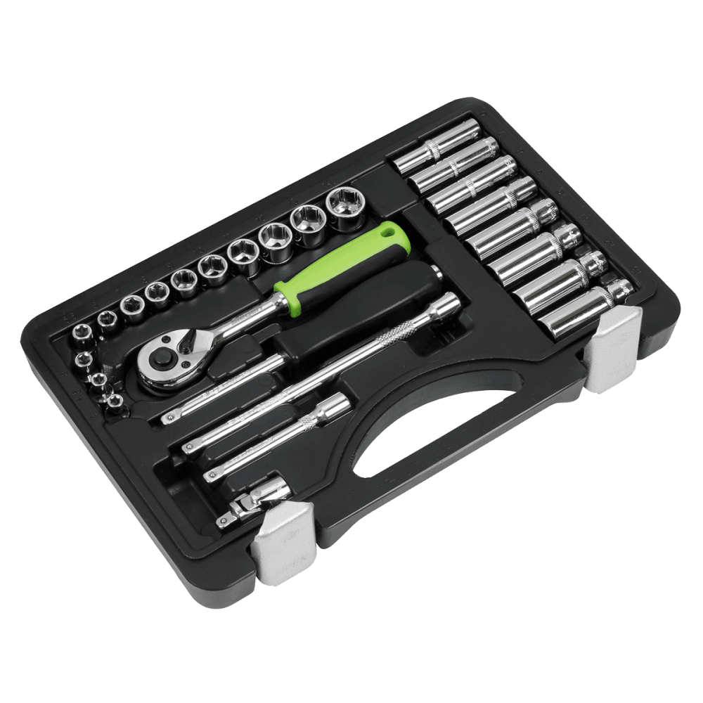 Sealey Socket Set 26pc 1/4"Sq Drive Metric Model No- S01234