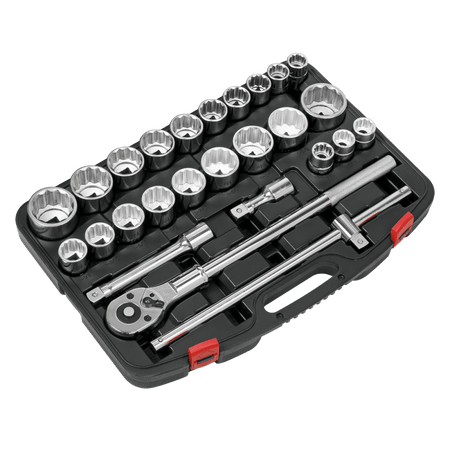 Sealey Socket Set 26pc 3/4"Sq Drive 12-point WallDrive Model No- AK2584