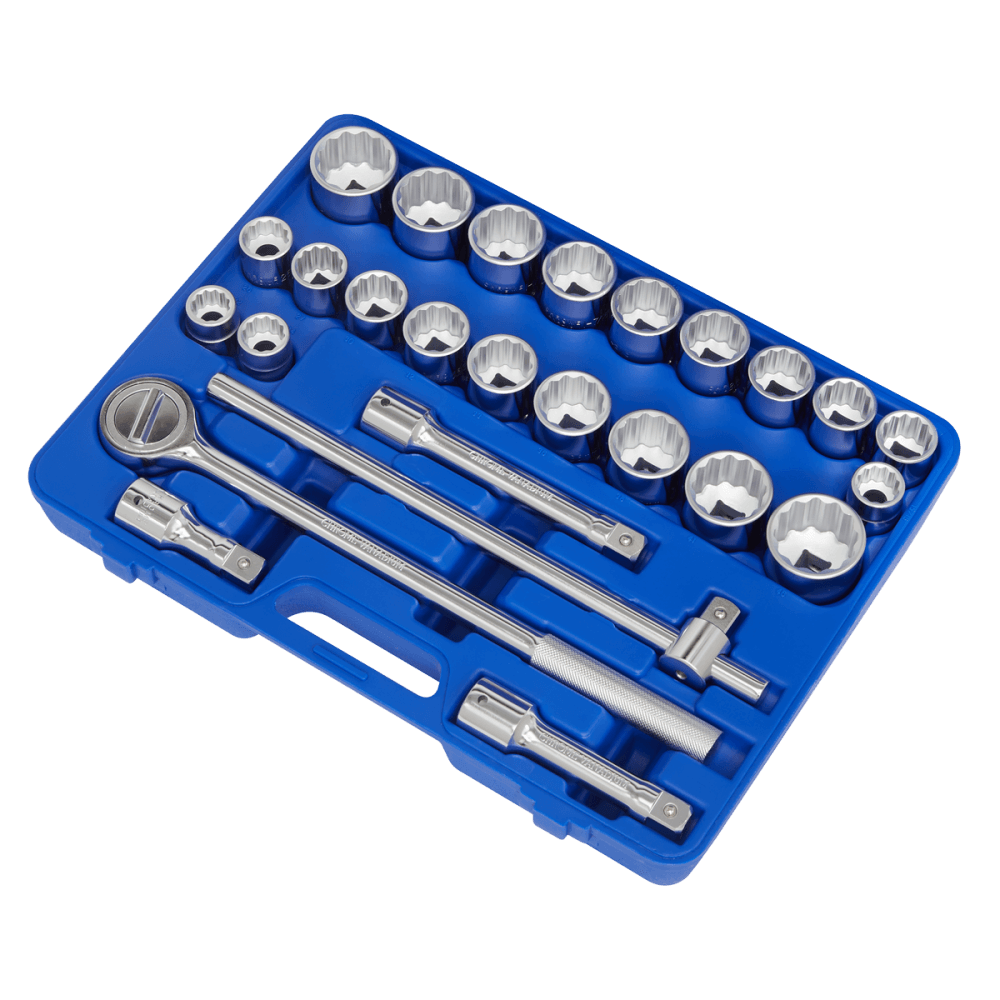 Sealey Socket Set 26pc 3/4"Sq Drive 12-point WallDrive Model No- AK2584