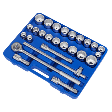 Sealey Socket Set 26pc 3/4"Sq Drive 12-point WallDrive Model No- AK2584
