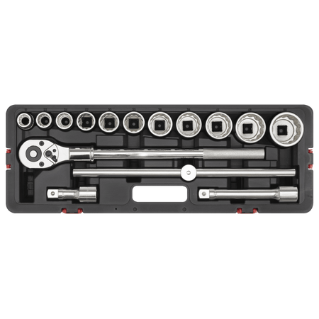 Sealey Socket Set 3/4"Sq Drive 12-point WallDrive 15pc Metric Model No- AK2583