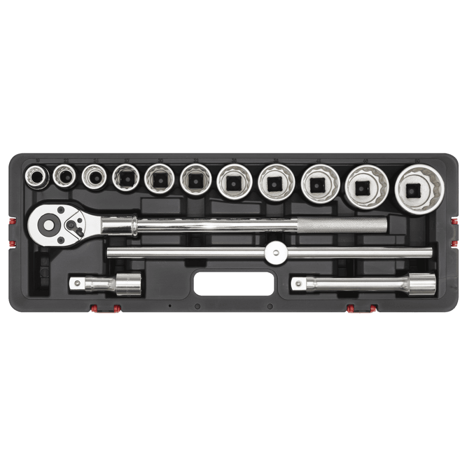 Sealey Socket Set 3/4"Sq Drive 12-point WallDrive 15pc Metric Model No- AK2583