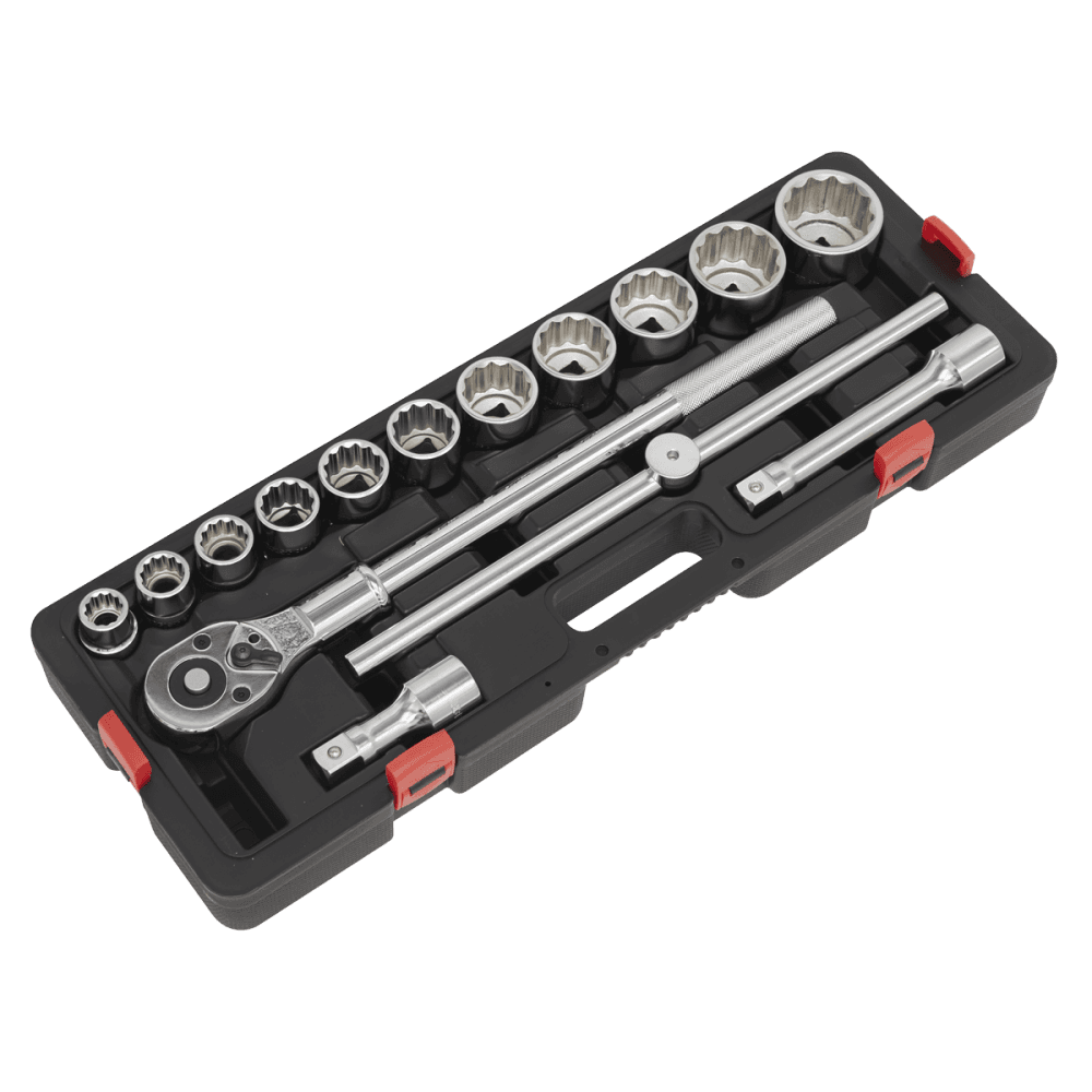 Sealey Socket Set 3/4"Sq Drive 12-point WallDrive 15pc Metric Model No- AK2583