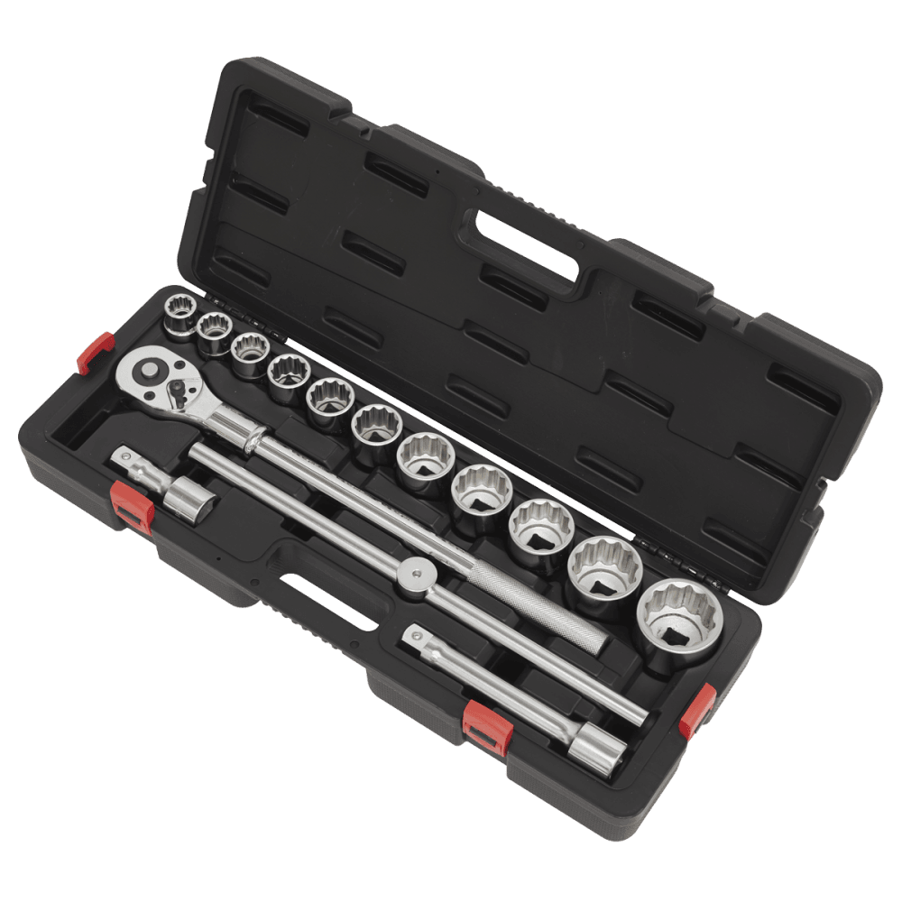 Sealey Socket Set 3/4"Sq Drive 12-point WallDrive 15pc Metric Model No- AK2583
