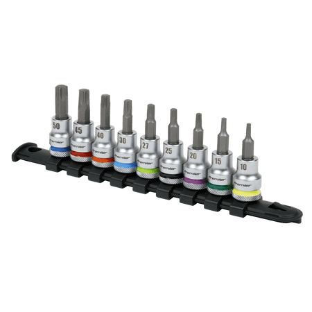 Sealey TRX-Star Socket Bit Set 9pc 3/8"Sq Drive - Platinum Model No- AK6251