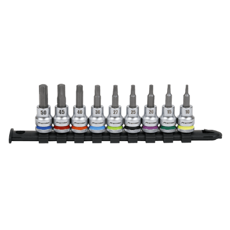 Sealey TRX-Star Socket Bit Set 9pc 3/8"Sq Drive - Platinum Model No- AK6251