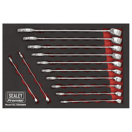 Sealey Combination Spanner Set 12pc - Metric Model No- AK63265
