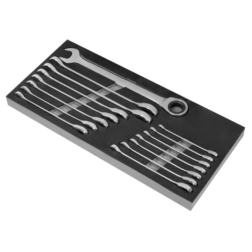 Sealey Combination Ratchet Spanner Set 15pc Metric Model No- S01247