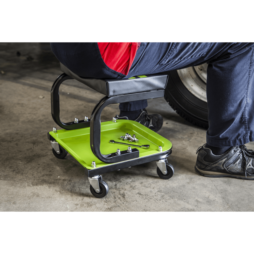 Sealey Mechanic's Utility Seat - Green Model No- SCR9HV