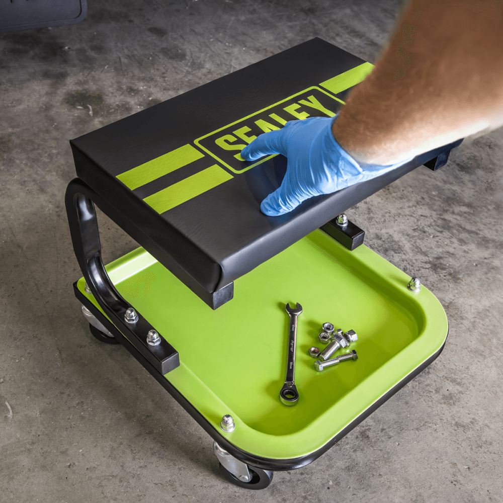 Sealey Mechanic's Utility Seat - Green Model No- SCR9HV