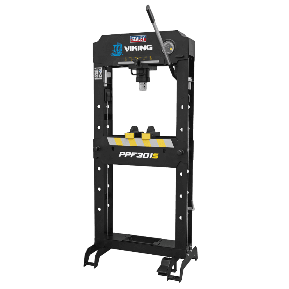 Sealey Viking Air/Hydraulic Press 30tonne Floor Type with Sliding Ram and Foot Pedal Model No- PPF301S