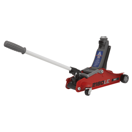 Sealey 180 Handle Trolley Jack 2tonne Low Profile Short Chassis - Red Model No- 2180LE