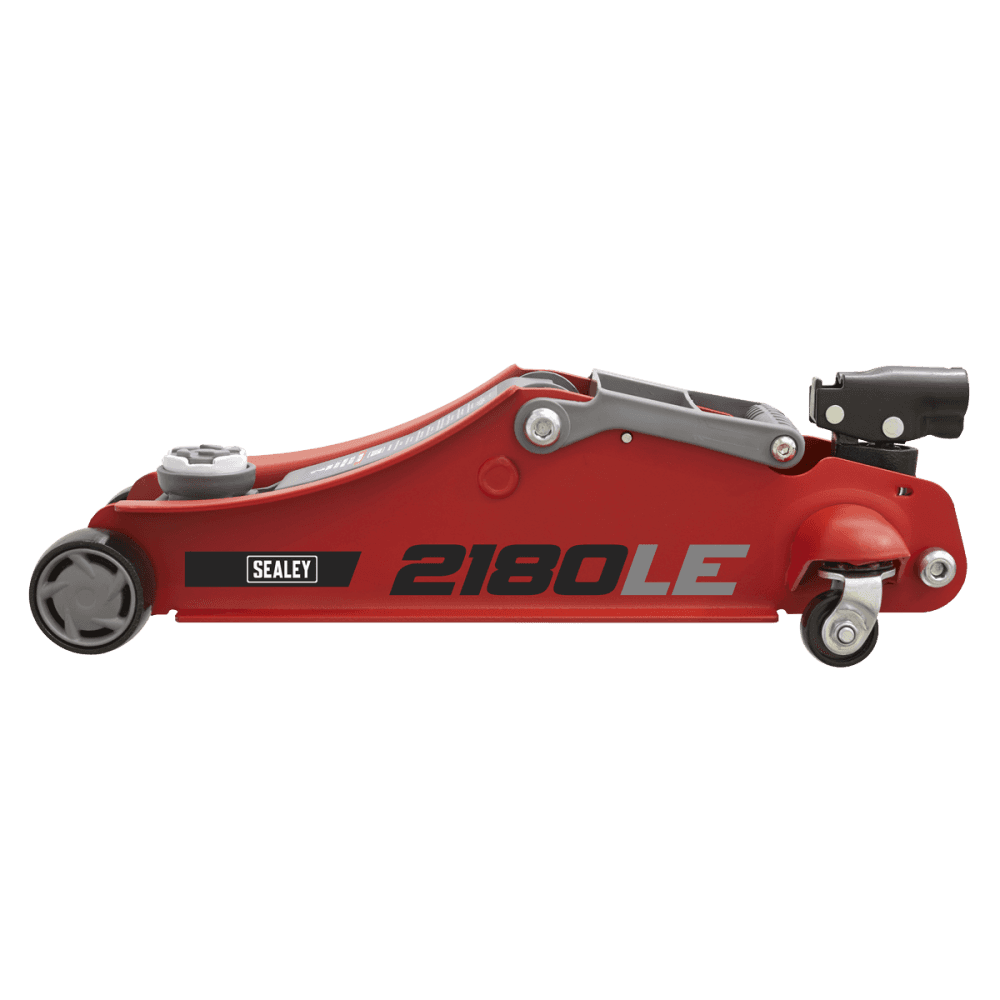 Sealey 180 Handle Trolley Jack 2tonne Low Profile Short Chassis - Red Model No- 2180LE