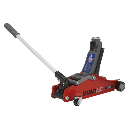 Sealey 180 Handle Trolley Jack 2tonne Low Profile Short Chassis - Red Model No- 2180LE