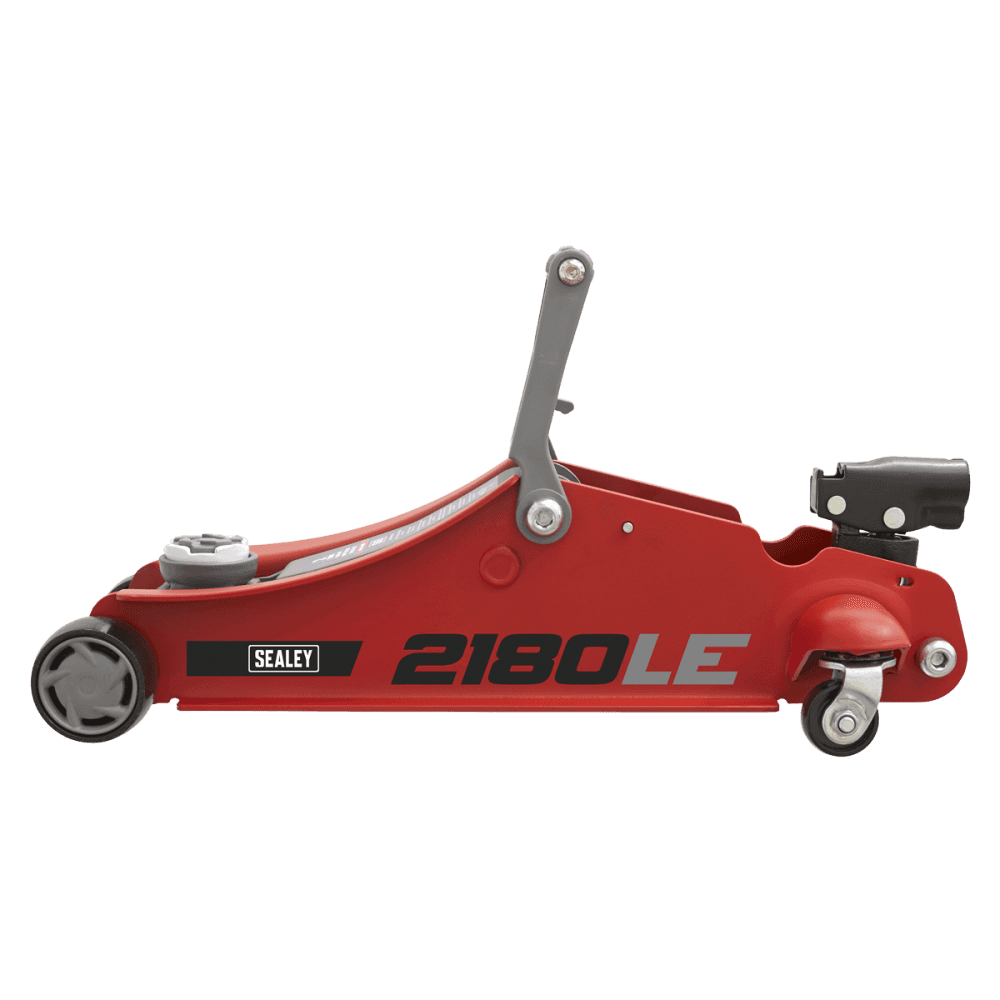 Sealey 180 Handle Trolley Jack 2tonne Low Profile Short Chassis - Red Model No- 2180LE