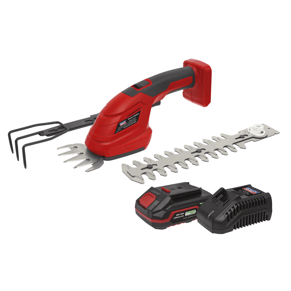 Sealey Cordless 3-in-1 Garden Tool Kit 20V 2Ah SV20 Series Model No- CP20VGT3KIT1