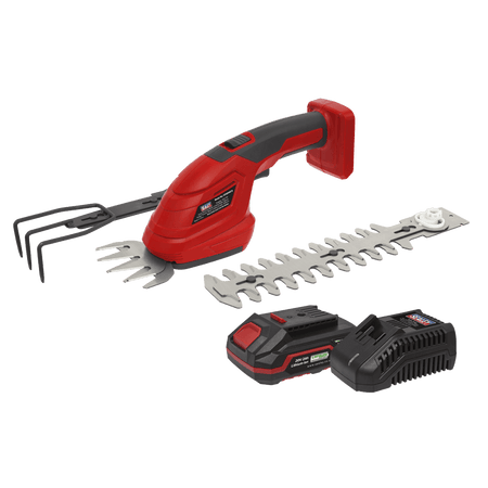 Sealey Cordless 3-in-1 Garden Tool Kit 20V 2Ah SV20 Series Model No- CP20VGT3KIT1
