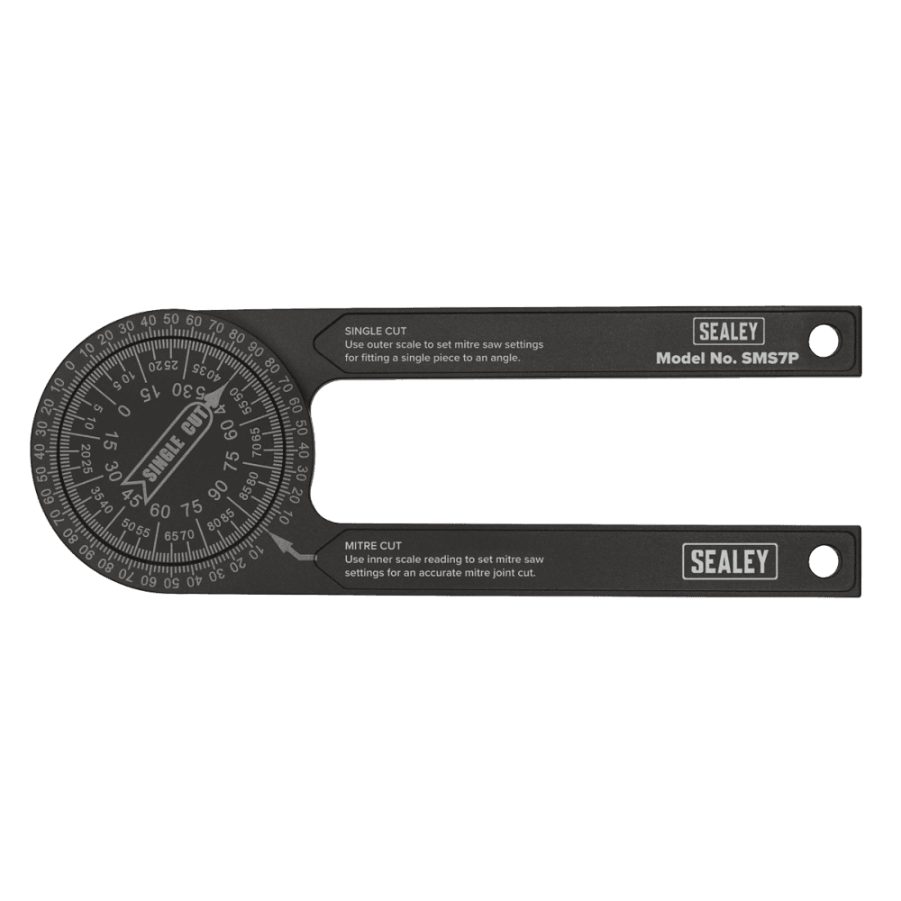 Sealey Mitre Saw Protractor - Aluminium Model No- SMS7P
