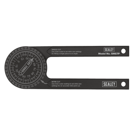 Sealey Mitre Saw Protractor - Aluminium Model No- SMS7P