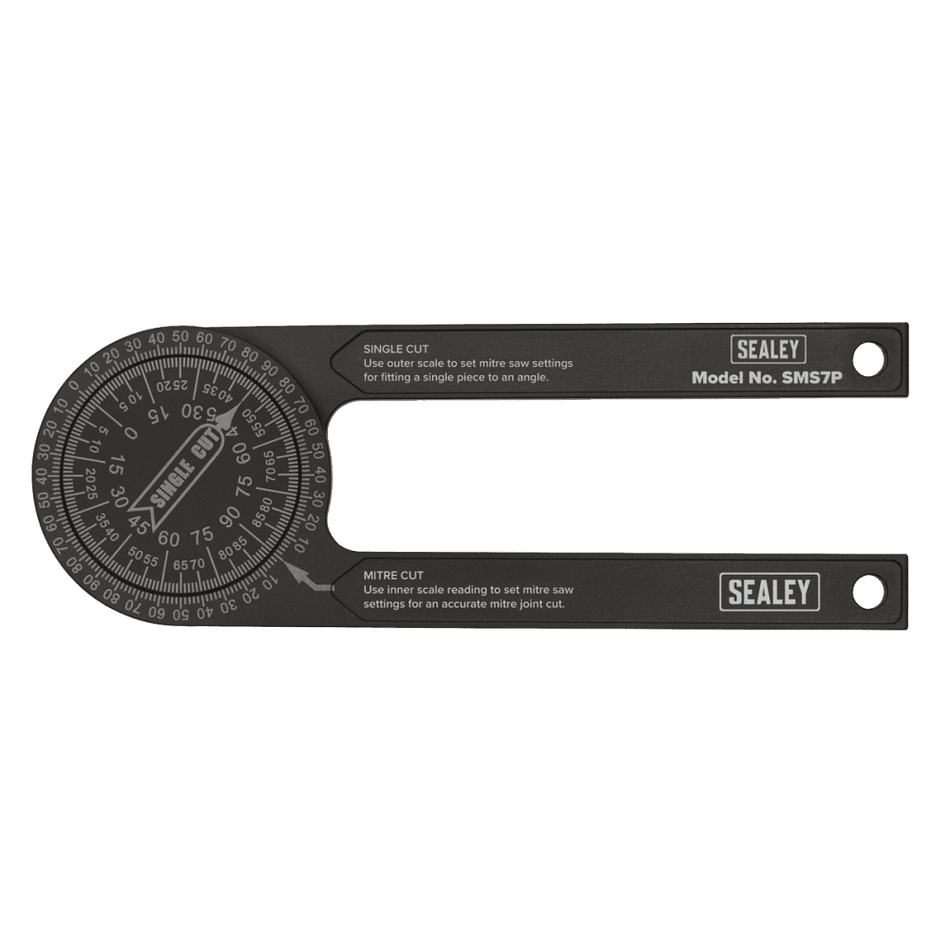 Sealey Mitre Saw Protractor - Aluminium Model No- SMS7P
