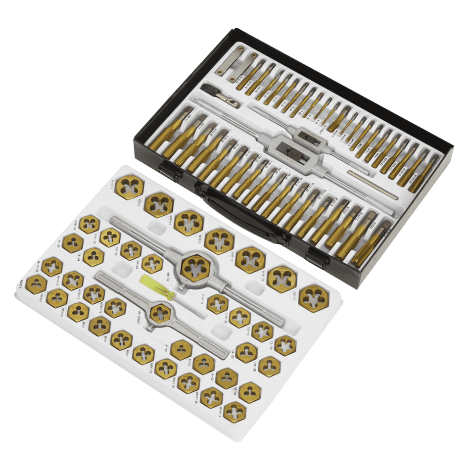 Sealey Tap & Die Set Hexagonal Metric & Imperial 86pc Model No- AK3086HIM