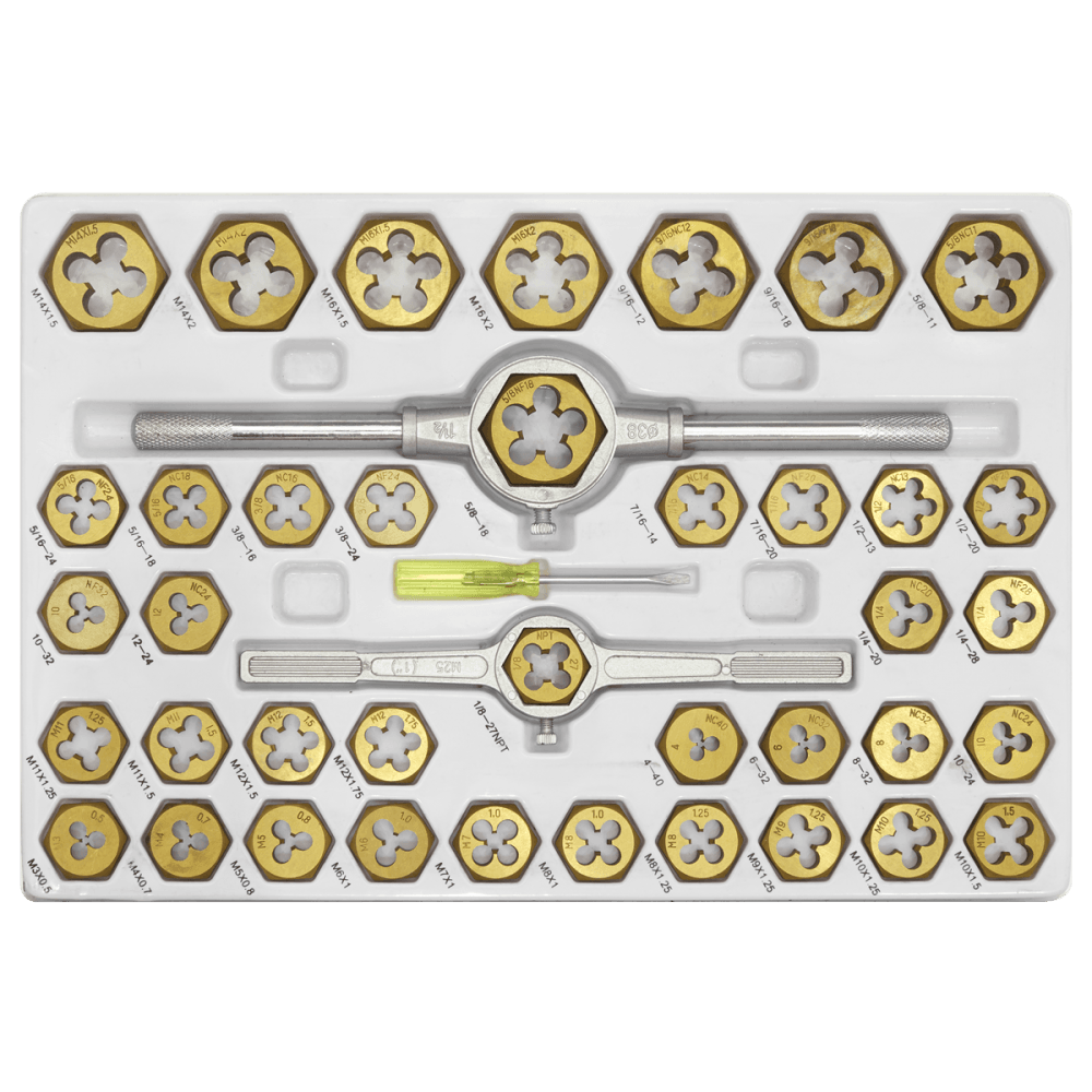 Sealey Tap & Die Set Hexagonal Metric & Imperial 86pc Model No- AK3086HIM
