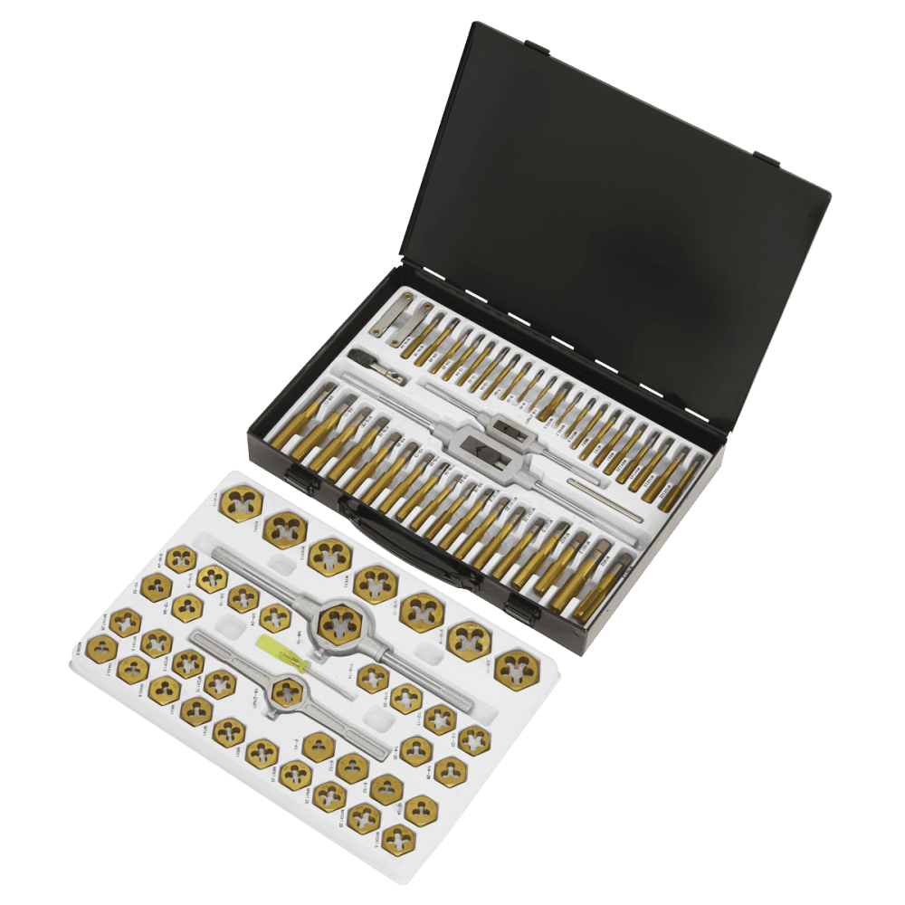Sealey Tap & Die Set Hexagonal Metric & Imperial 86pc Model No- AK3086HIM