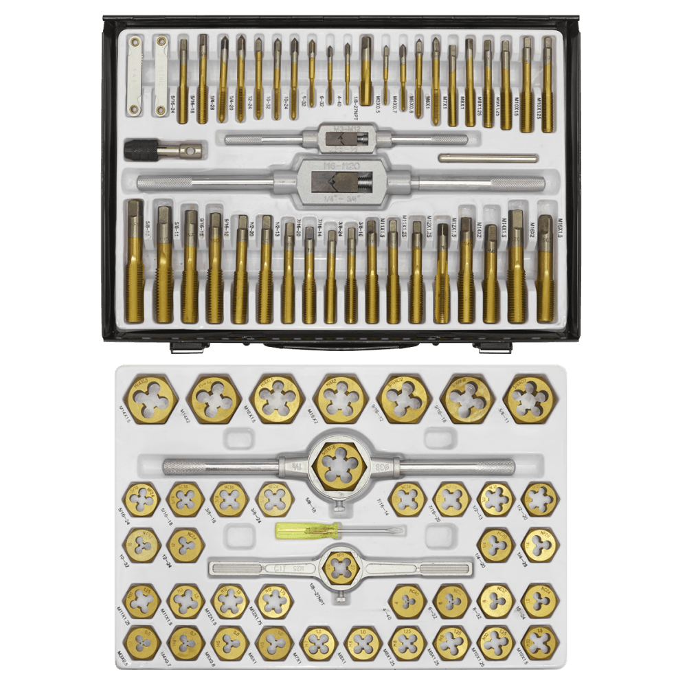 Sealey Tap & Die Set Hexagonal Metric & Imperial 86pc Model No- AK3086HIM