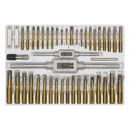 Sealey Tap & Die Set Hexagonal Metric & Imperial 86pc Model No- AK3086HIM