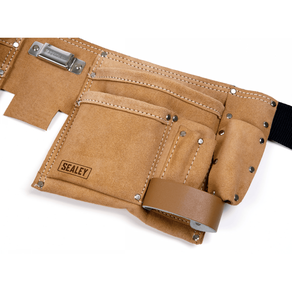 Sealey Double Pouch Leather Tool Belt Model No- STBL01