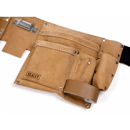 Sealey Double Pouch Leather Tool Belt Model No- STBL01