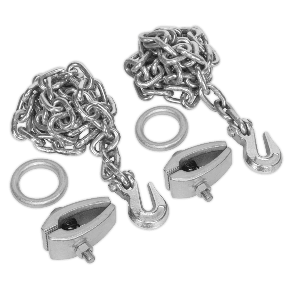 Sealey Chain Kit 2 x 2mtr Chains 2 x Clamps Model No-RE91/5/CK