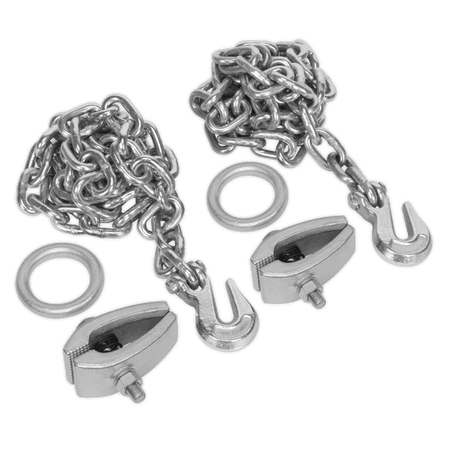Sealey Chain Kit 2 x 2mtr Chains 2 x Clamps Model No-RE91/5/CK