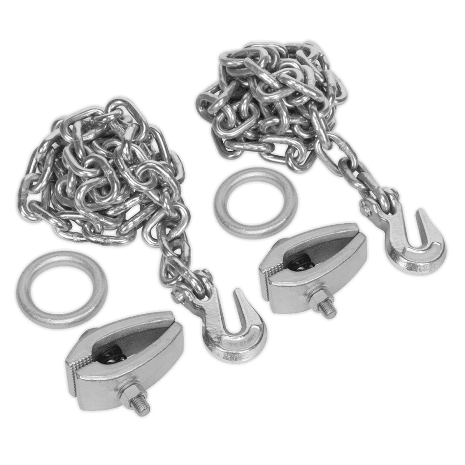 Sealey Chain Kit 2 x 2mtr Chains 2 x Clamps Model No-RE91/5/CK