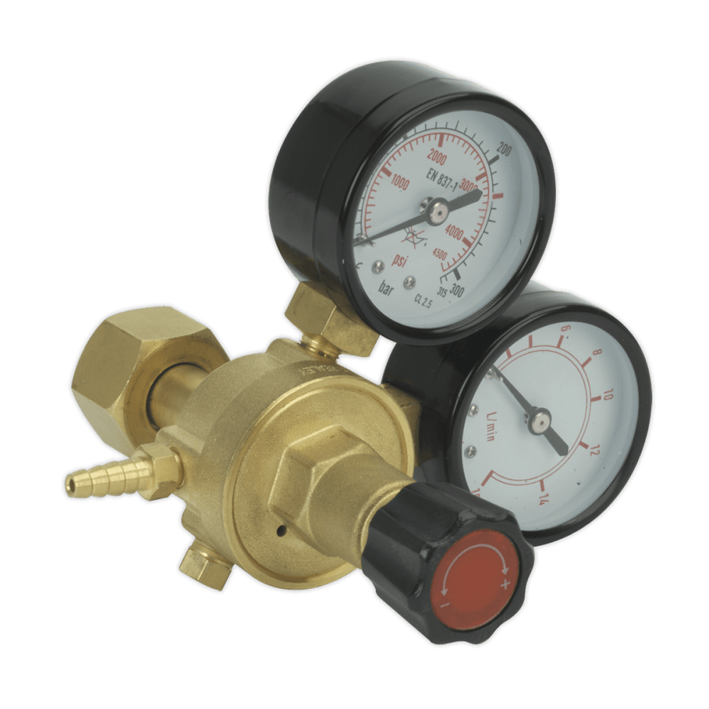 Sealey MIG Gas Regulator 2 Gauge Industrial Model No-REG/MT