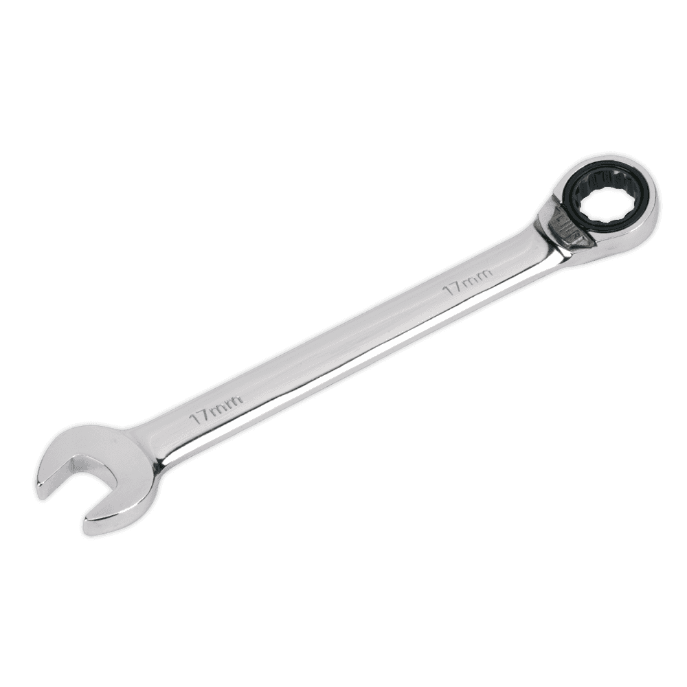 Sealey Reversible Ratchet Combination Spanner 17mm Model No-RRCW17