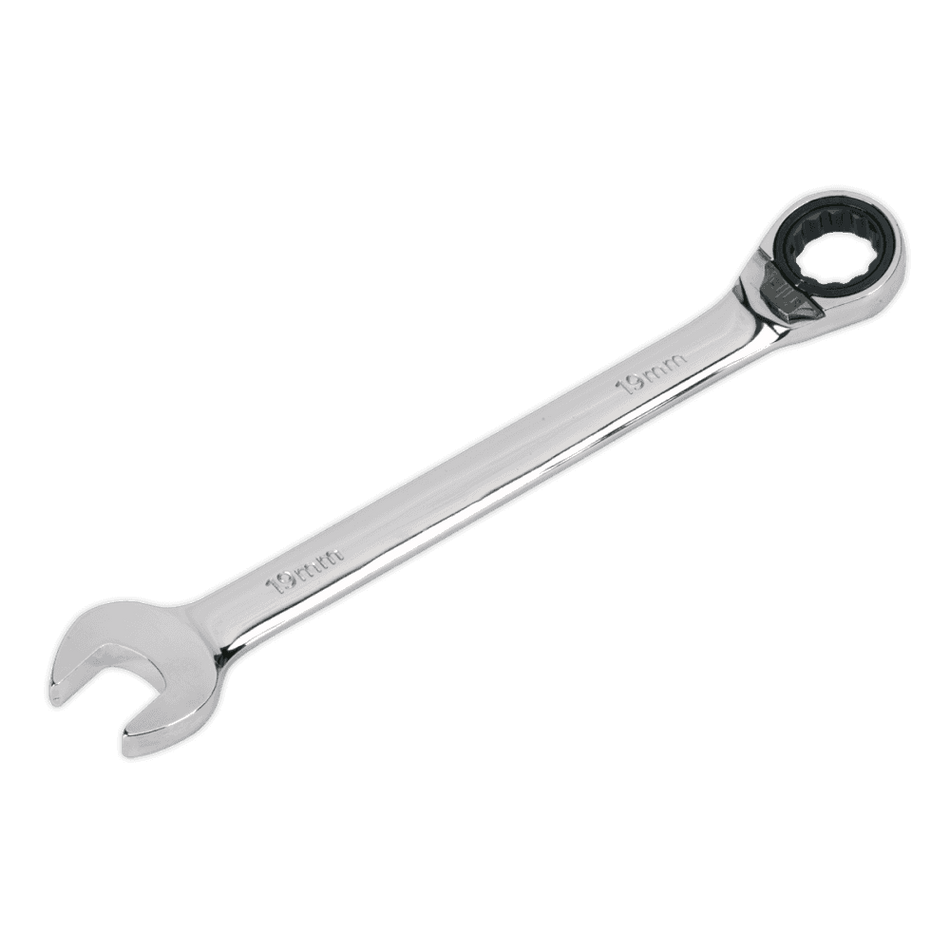 Sealey Reversible Ratchet Combination Spanner 19mm Model No-RRCW19