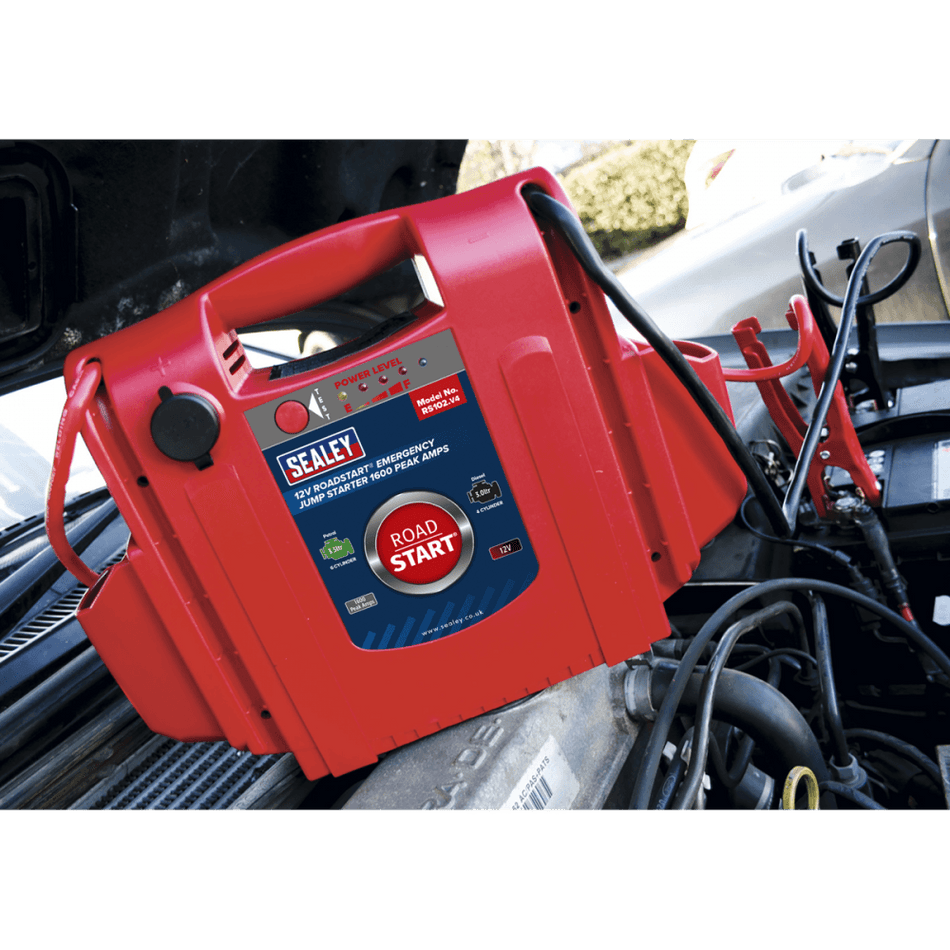 Sealey RoadStart Emergency Power Pack 12V 1600 Peak Amps Model No-RS102