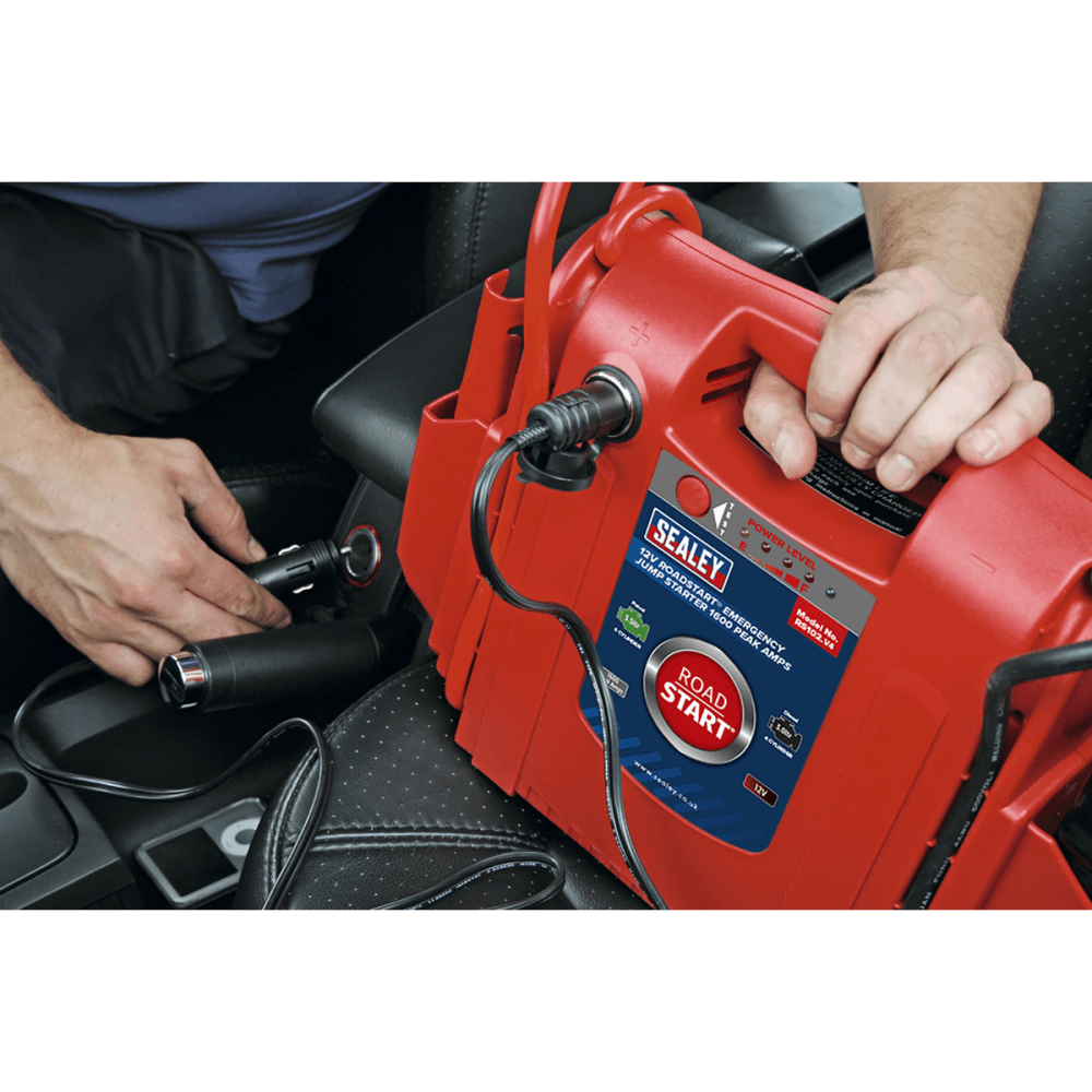 Sealey RoadStart Emergency Power Pack 12V 1600 Peak Amps Model No-RS102
